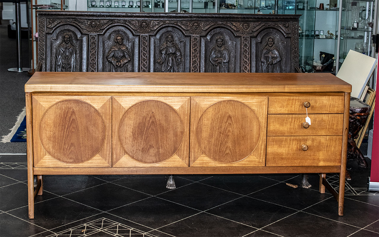 Teak Modern Scandinavian Style Sideboard,