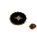 Victorian Period 1837 - 1901 Ladies 9ct Gold Mourning Brooch / Locket,