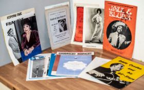 Pop Music Autographs - A Terrific Collection on Photos, Sheet Music etc,