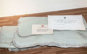 Royal Interest - Two Baby Blankets Presented by Princess Elizabeth to babies born at the same time