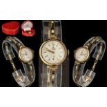 Tudor Rose by Rolex Ladies 9ct Gold Mechanical Wrist Watch. Full Hallmark for 9.