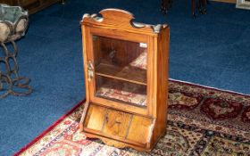 Vintage Shop Display Interest. Wooden Glass Shop Display Cupboard, Reads on the Front - Book Steward
