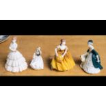 Four Coalport Figures, comprising Ladies of Fashion 'Teresa' 8" tall, 'Anthea' 8.