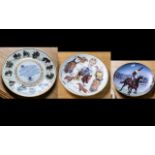 Horse Racing Interest - Three Commemorative Plates, 'The Legend of Lester' limited edition 486/5000,