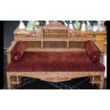 Antique Middle Eastern Moorish Inlaid Bench Seat.