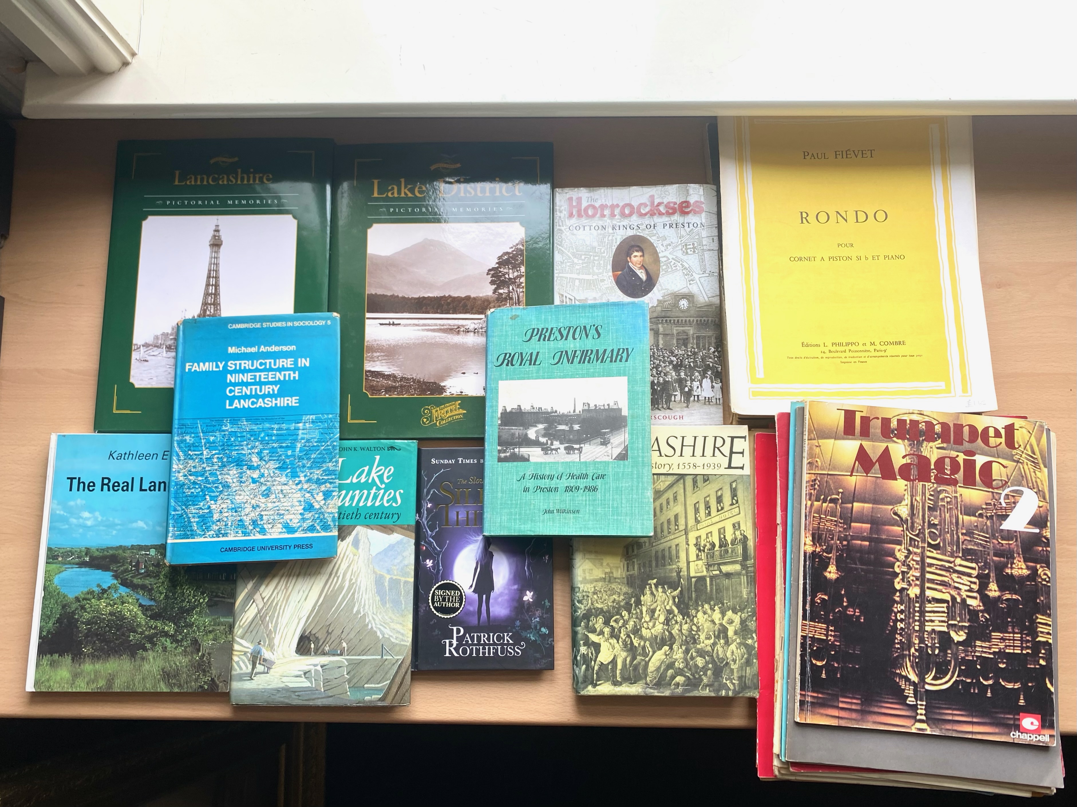 Quantity of Local Interest Books, including books on Lancashire, the Lake District, Cotton Kings