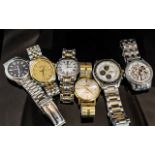 Collection of Six Gentleman's Wrist Watches,