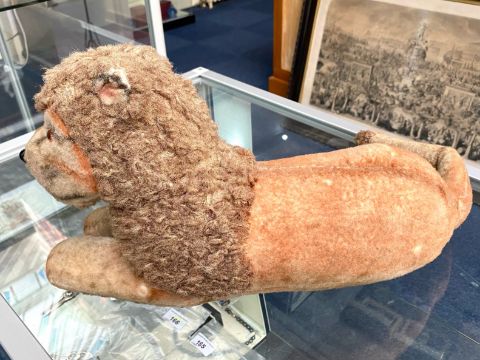 A child's plush toy stuffed Lion c 1900. - Bild 3 aus 3