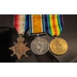Three WW1 Medals, British War & Victory Medal + 1914-15 Star,