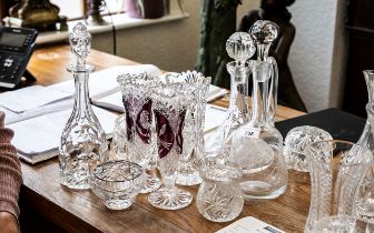 Collection of Quality Crystal Glassware, comprising a pair of 8.
