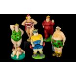 Novelty Beryl Cook Interest - Set of Six Rare Candles.