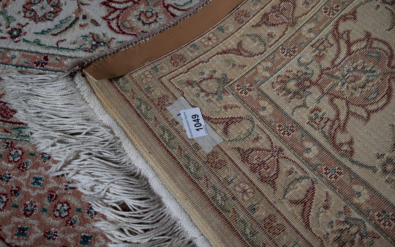 Cream Ground Persian Carpet, overall bijou design, unused, measures 350 x 250. - Bild 3 aus 3