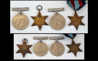 World War II Set of Military Medals. Comprises 1/ 1939 - 1945 Star with Ribbon.