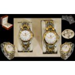 TAG Heuer - Professional Ladies and Gents Pair of Steel and Gold Pre-owned Wrist Watches ( 2 ).
