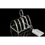 Silver Toast Rack of Small Proportions. Size Approx 7 by 6 cms ( Not including Handle.