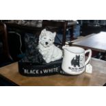 Pub Interest. Black and White Terriers Scotch Whisky Stand.