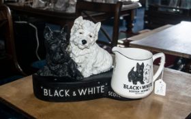 Pub Interest. Black and White Terriers Scotch Whisky Stand.