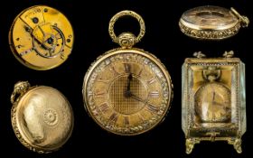 George III - Superb Quality Key-wind 18ct Gold Pocket Watch with Ornate Dial, Case and Movement.