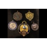 Collection of Fob Medals. Good Interesting Lot. ( 5 ) In Total. Please See Photo.