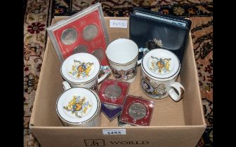 Royalty Memorabilia. Includes Aynsley King and Kings Ceramic Cup with Ceramic Lid.