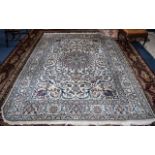 Large Oriental Rug, measures 80" wide x 113" long approx, Wool,