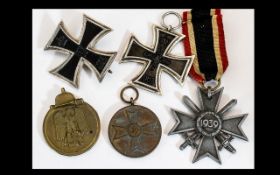 A Collection of German 1st and 2nd World War Military Medals ( 5 ) Comprises 1/ World War I -