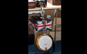 Quality Banjo (does not look to be 100% original. Please confirm with photos). Total length 38.