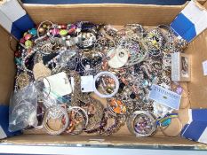 Large Collection of Costume Jewellery. Includes Bangles, Necklaces, Bracelets etc. Various Colours /