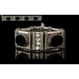 Middle Eastern Early 20th Century - Pleasing and Good Quality Silver Ornate Bracelet,