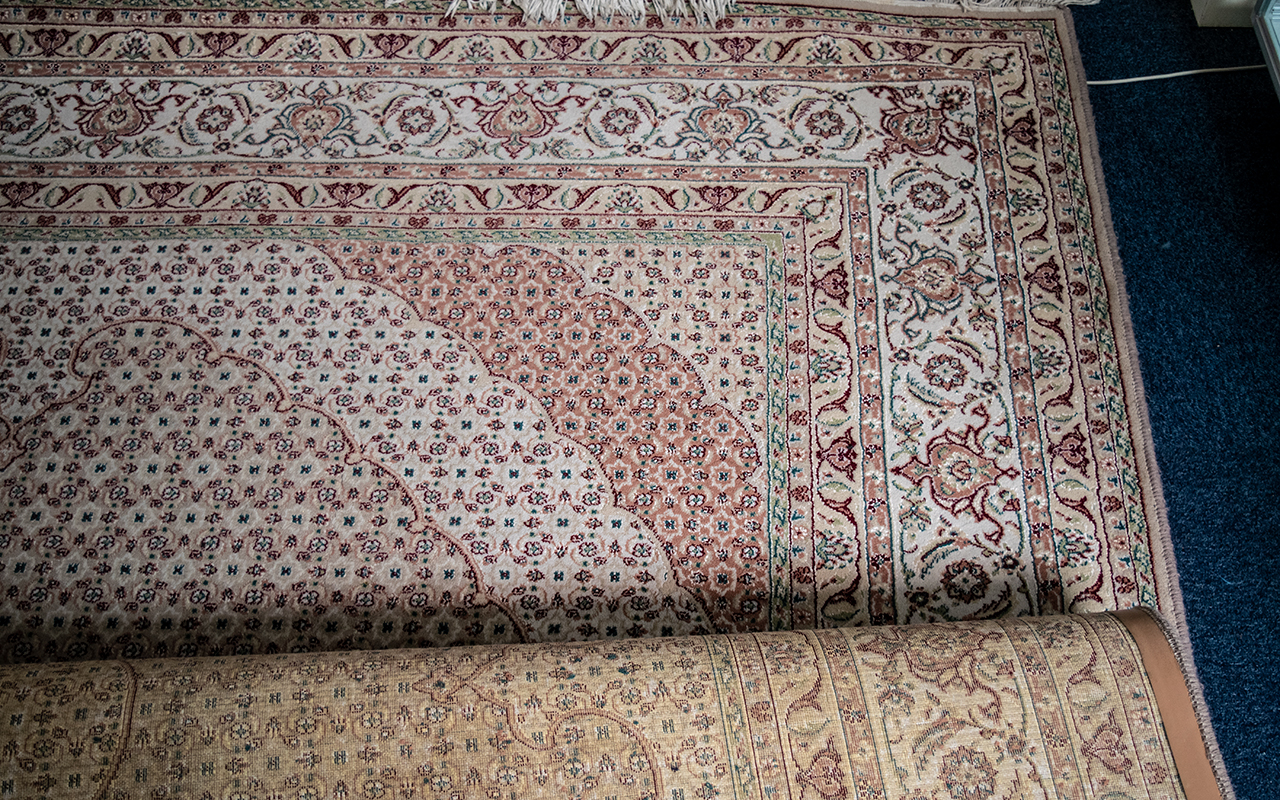 Cream Ground Persian Carpet, overall bijou design, unused, measures 350 x 250. - Bild 2 aus 3