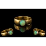 Victorian Period - Attractive Ladies 18ct Gold Single Stone Opal Set Ring,