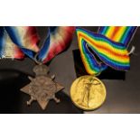 Two WW1 Medals, Victory Medal And 1914-15 Star,