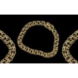 14ct Gold - Good Quality Fancy Link Bracelet, Excellent Design. Marked 585 - 14ct. Gold Weight 20.