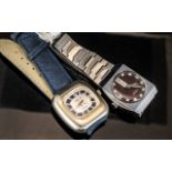 Two Retro Wristwatches Diantus And Ferex, Both Manual Wind In Working Order.