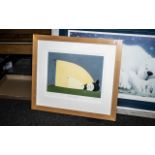 Mackenzie Thorpe 'Sheep Sleeping' image size 12'' x 16.5''. With COA, edition number 850.