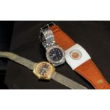 Three Fashion Watches, comprising a Timex Gents watch with a mesh strap, an Accurist gents watch
