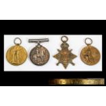 British - World War I Trio of Military Medals Awarded to 3056 PTE W. Farouhar Seaforth.