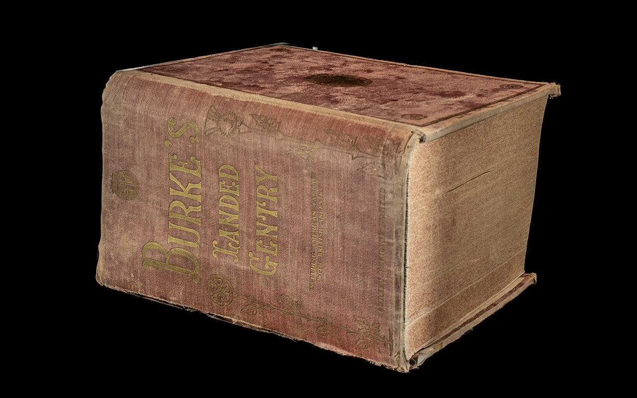 Burke's Landed Gentry Book, by Sir Bernard Burke, printed 1939. Hardback, large volume.