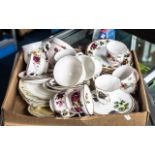 Mixed Lot of Ceramics, to include Queen Anne bone china cups and saucers, Royal Grafton cups,