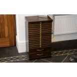 Collectors Wooden Cabinet / Coin Cabinet. Collectors Coin Cabinet.