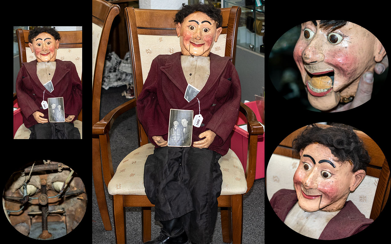 1930's Ventriloquist Dummy. Ventriloquist Dummy Dating From 1920's / 1930's.