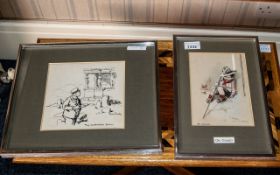 Two Framed Military Interest Prints, comprising 'The Disappointed German', framed and glazed,