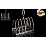 Walker and Hall Edwardian Period - Excellent Quality Sterling Silver 6 Tier Toast rack of Solid
