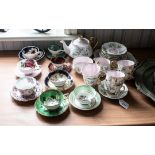 Royal Albert 'Braemar' Teaset comprising 6 cups, saucers and sides, a bread and butter plate, tea