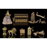 A Good Collection of Antique and Vintage 9ct Gold Charms,