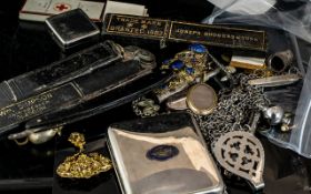 Collection of Costume Jewellery & Cut Throat Razors.