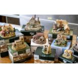 Collection of 14 Lilliput Lane Cottages,