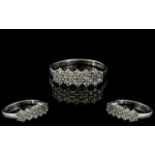 Ladies Impressive 9ct White Gold and Dia