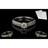 Rox -Diamond Ring Ladies 18ct White Gold