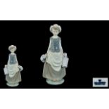 Lladro Hand Painted Porcelain Figure ' T